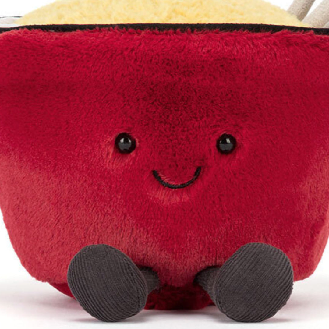 jellycat amuseables knuffelkaasfondue - 20 cm