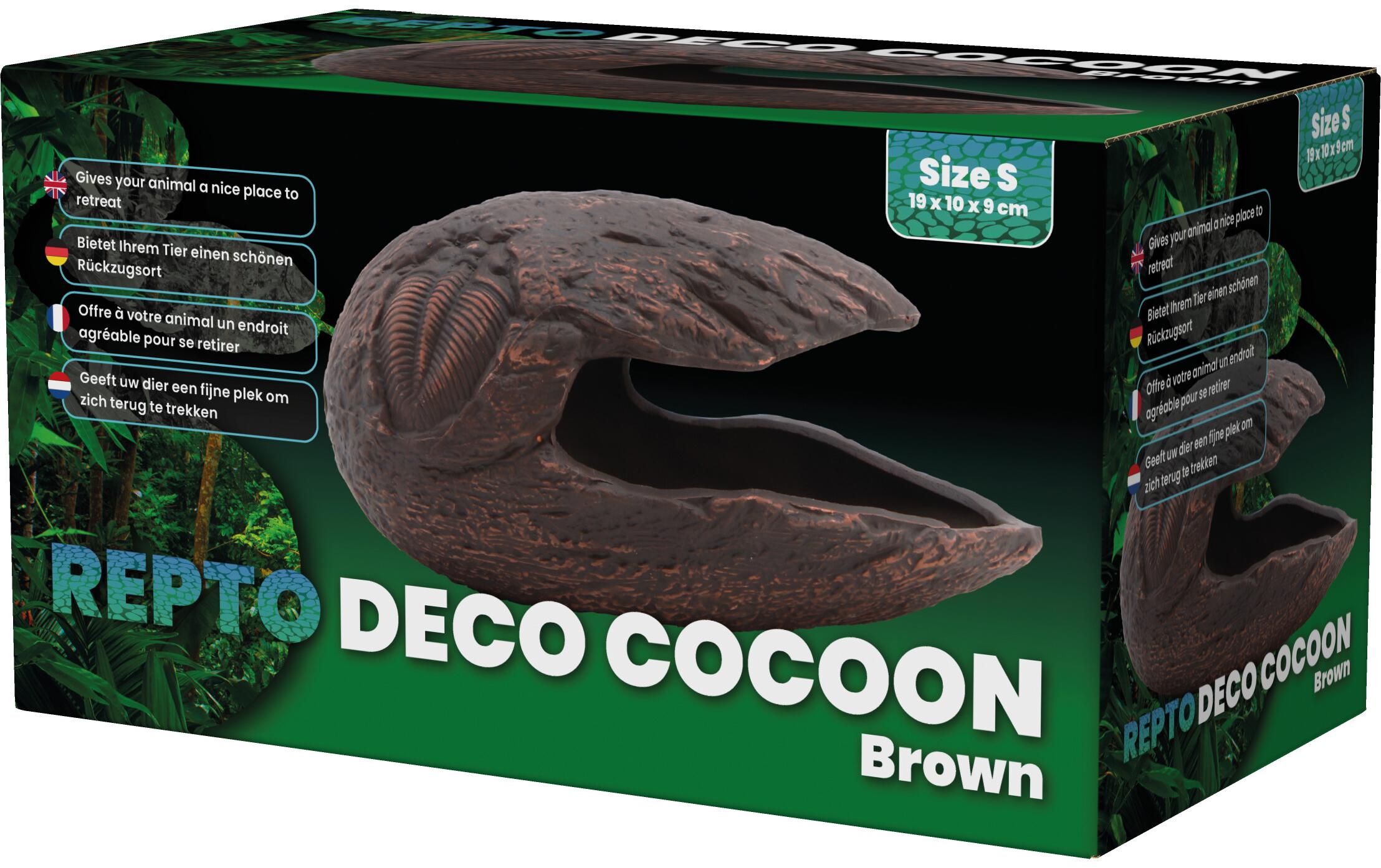 Deco Cocoon Braun SVersteck für Reptilien und Amphibien