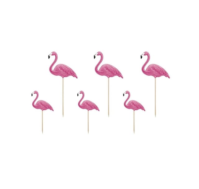 Kagepynt 'Aloha-Flamingos' 15-23cm