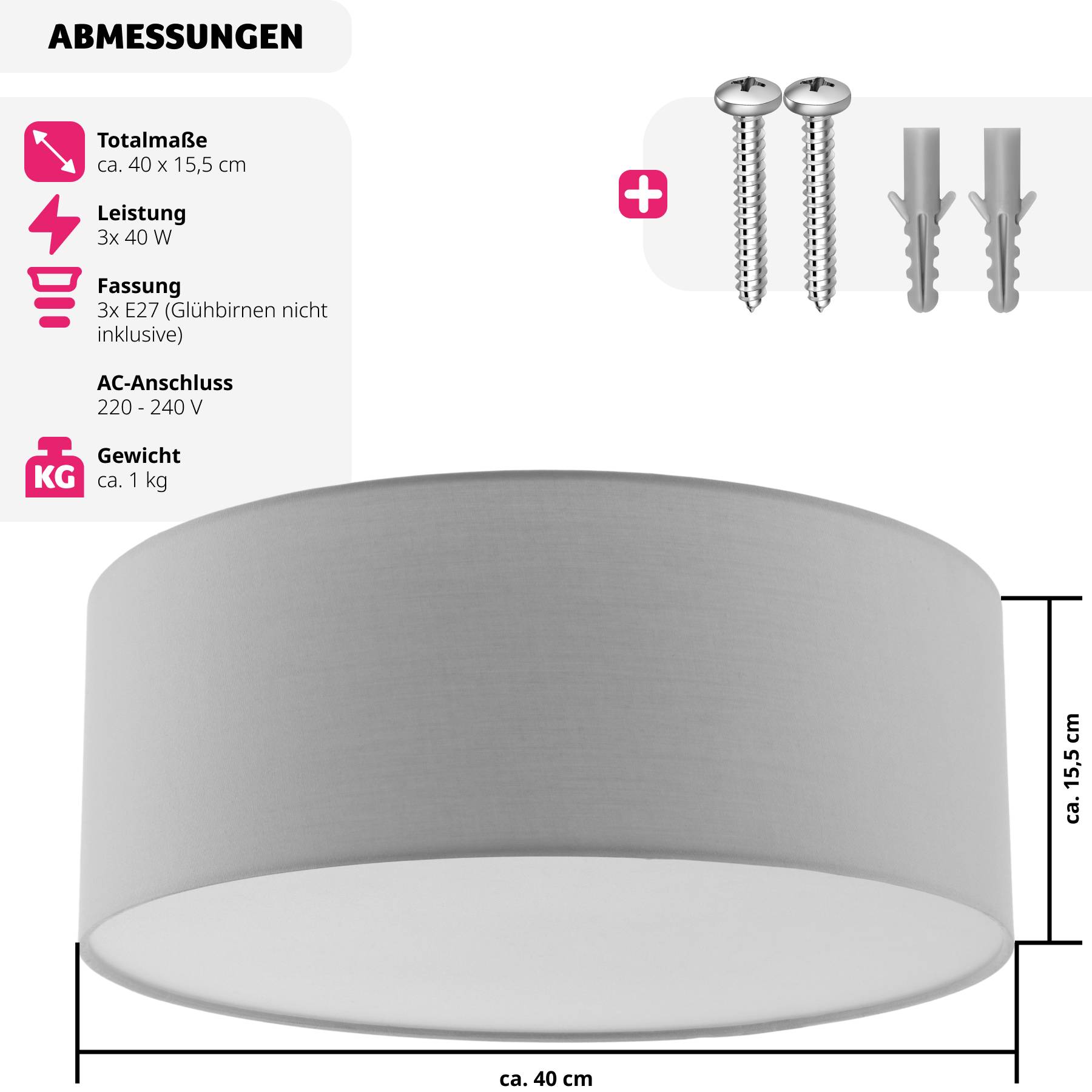 Deckenleuchte Circum