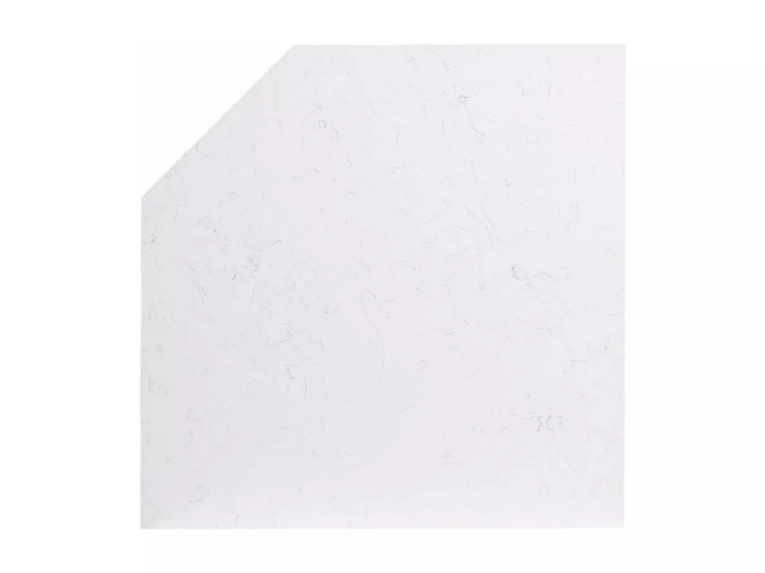 Plan de travail meuble bas d'angle Pierre Blanc - Harmonie Interior's