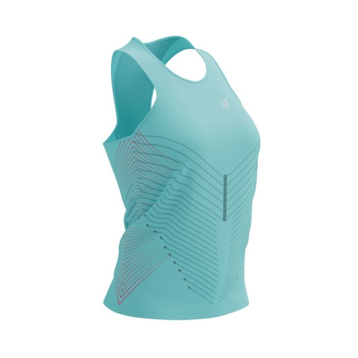 Compressport Dame Singletter Performance Singlet Blå