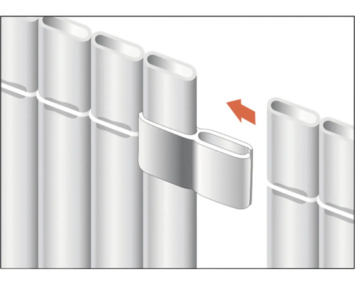 videx Rügen PVC-inkijkmat, 300 x 90 cm, antraciet