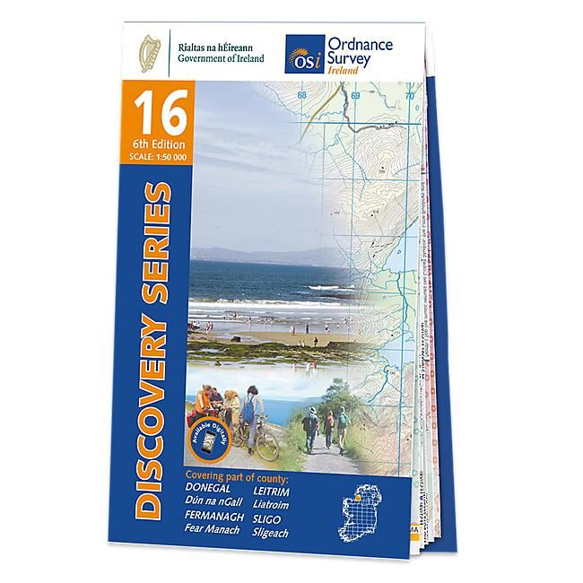 ORDNANCE SURVEY - 16 DONEGAL FERMANAGH IRLANDE 1 50 000