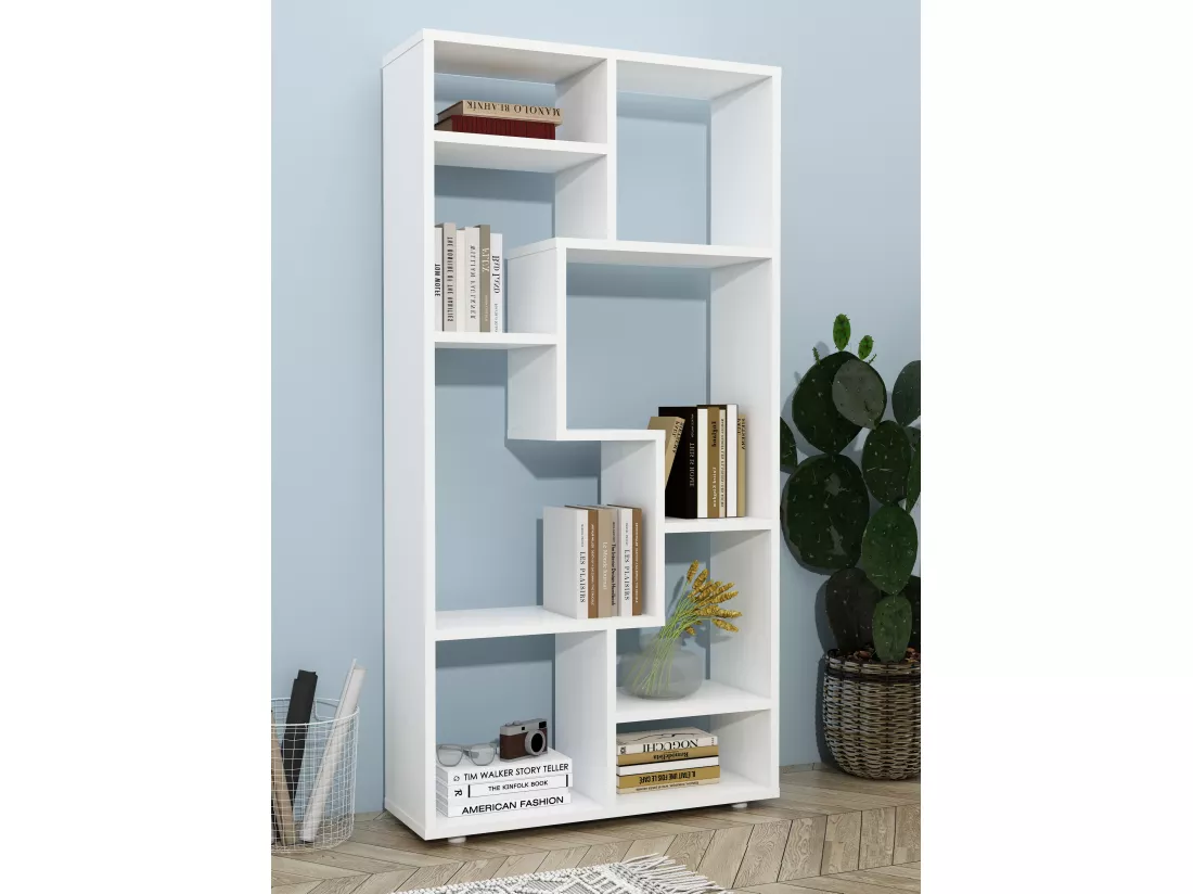 Étagère Séparation de pièce Bibliothèque Lanisa M