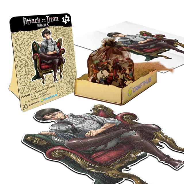 Crafthub Attack on Titan puslespil (Levi Ackerman)