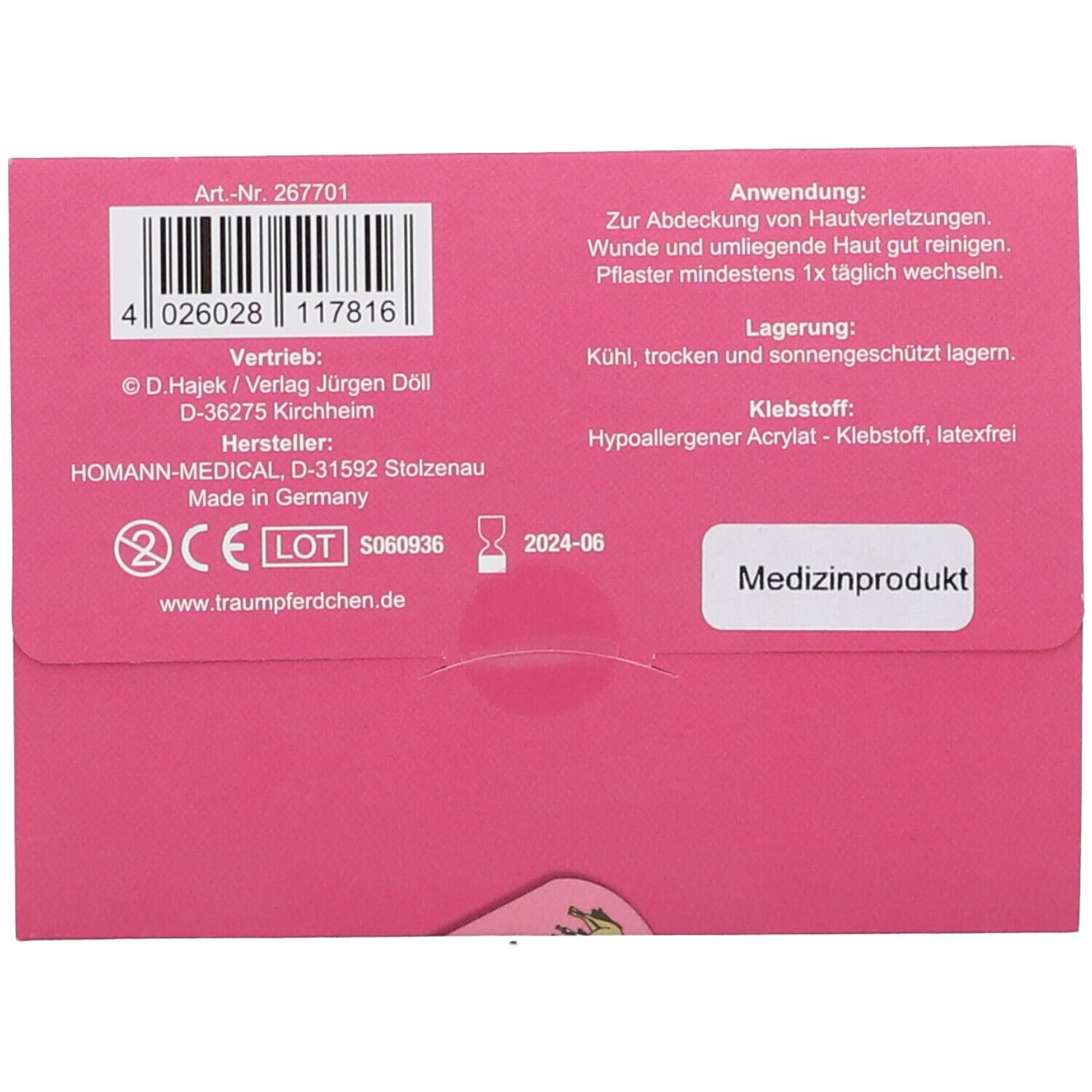 Traumpferdchen Pflaster 19 mm x 72 mm