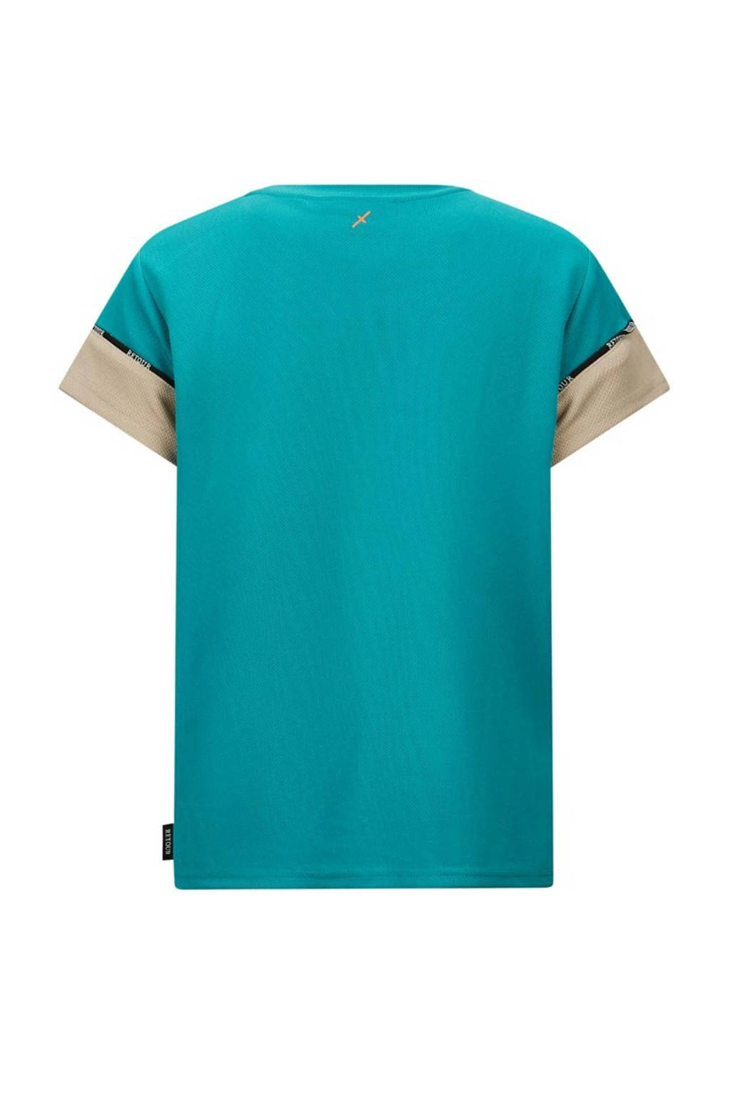 Retour Jeans T-shirt Ball zeegroen/beige