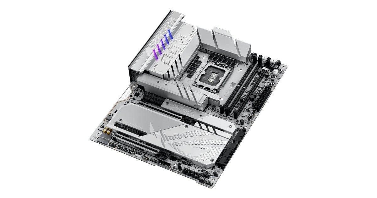 ASUSROG MAXIMUS Z890 APEX socket 1851 moederbord  (RAID, 5Gb-LAN, Wi-Fi 7, BT, Sound, ATX)
