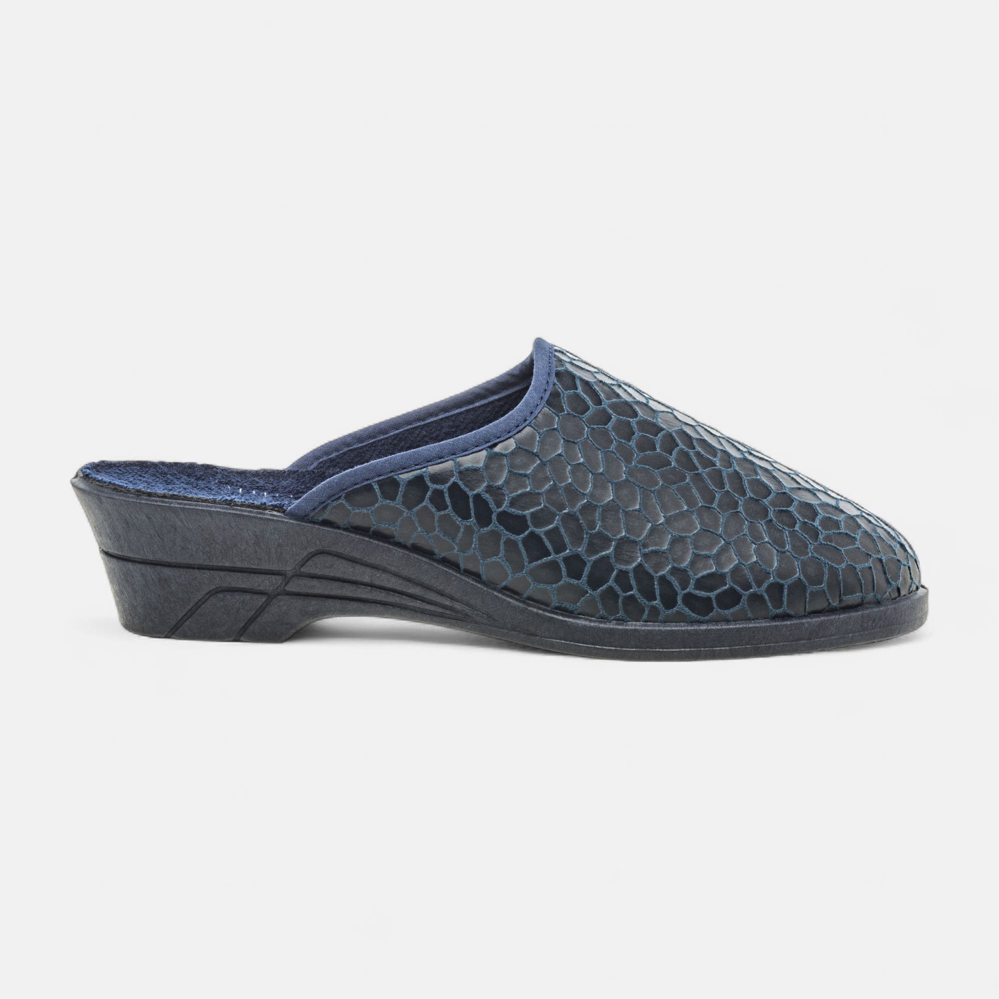 Pantoufles sabots Femme bleu marine
