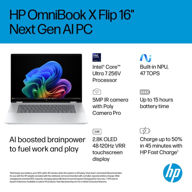 HP OmniBook X Flip 16 Ultra 7-256V/16/1TB/OLED 16