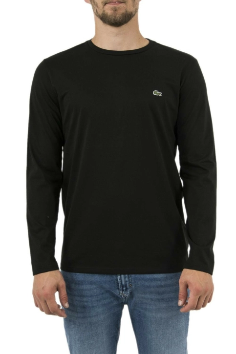 Tee shirt manches longues lacoste th6712 031 noir