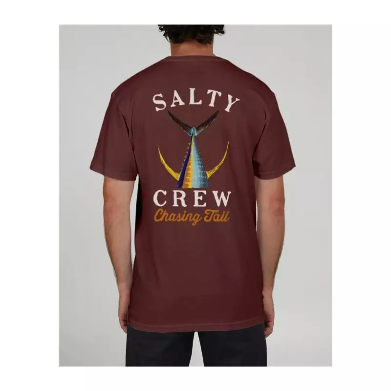 Tee shirt SALTY CREW Tailed S/S Maroon