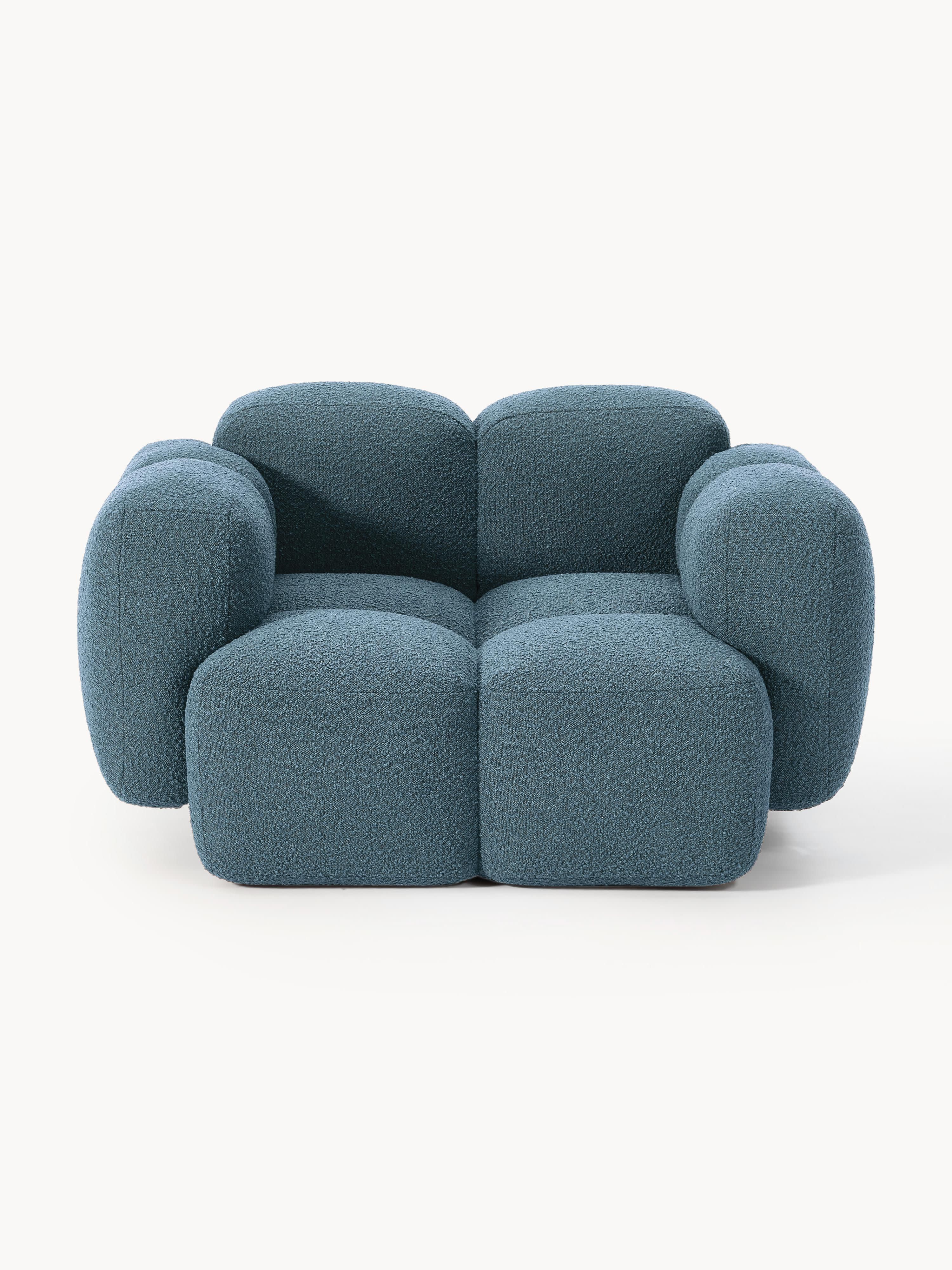 Loungefauteuil Tayla van bouclé