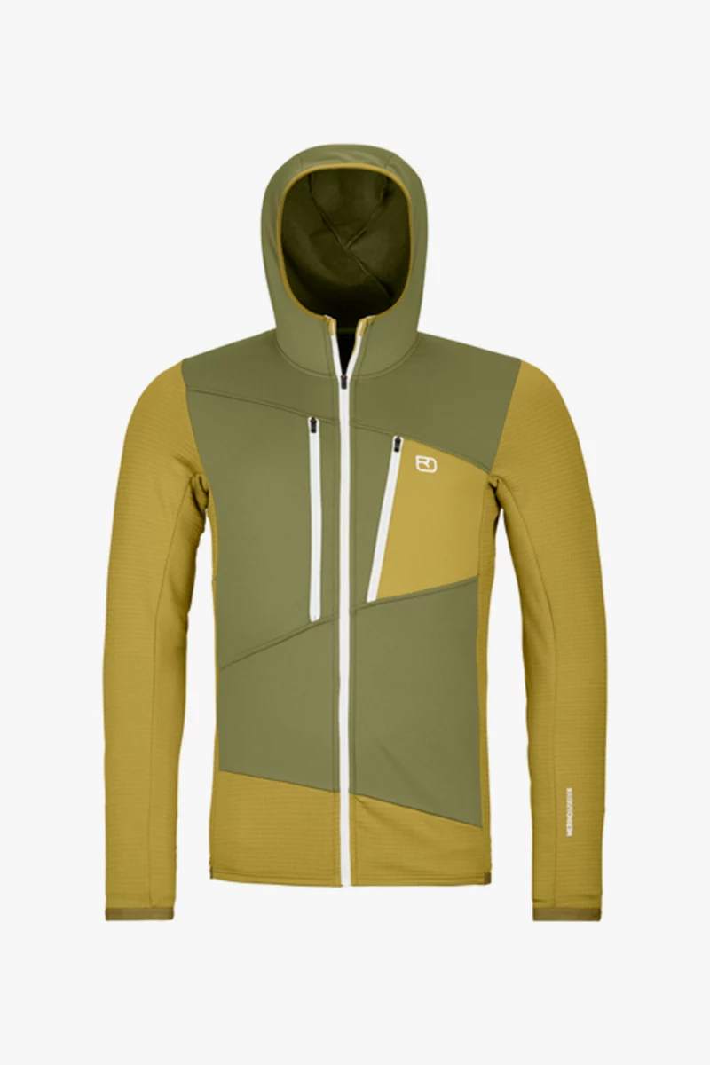 Ortovox Fleece Grid Hoodie Herren Midlayer
