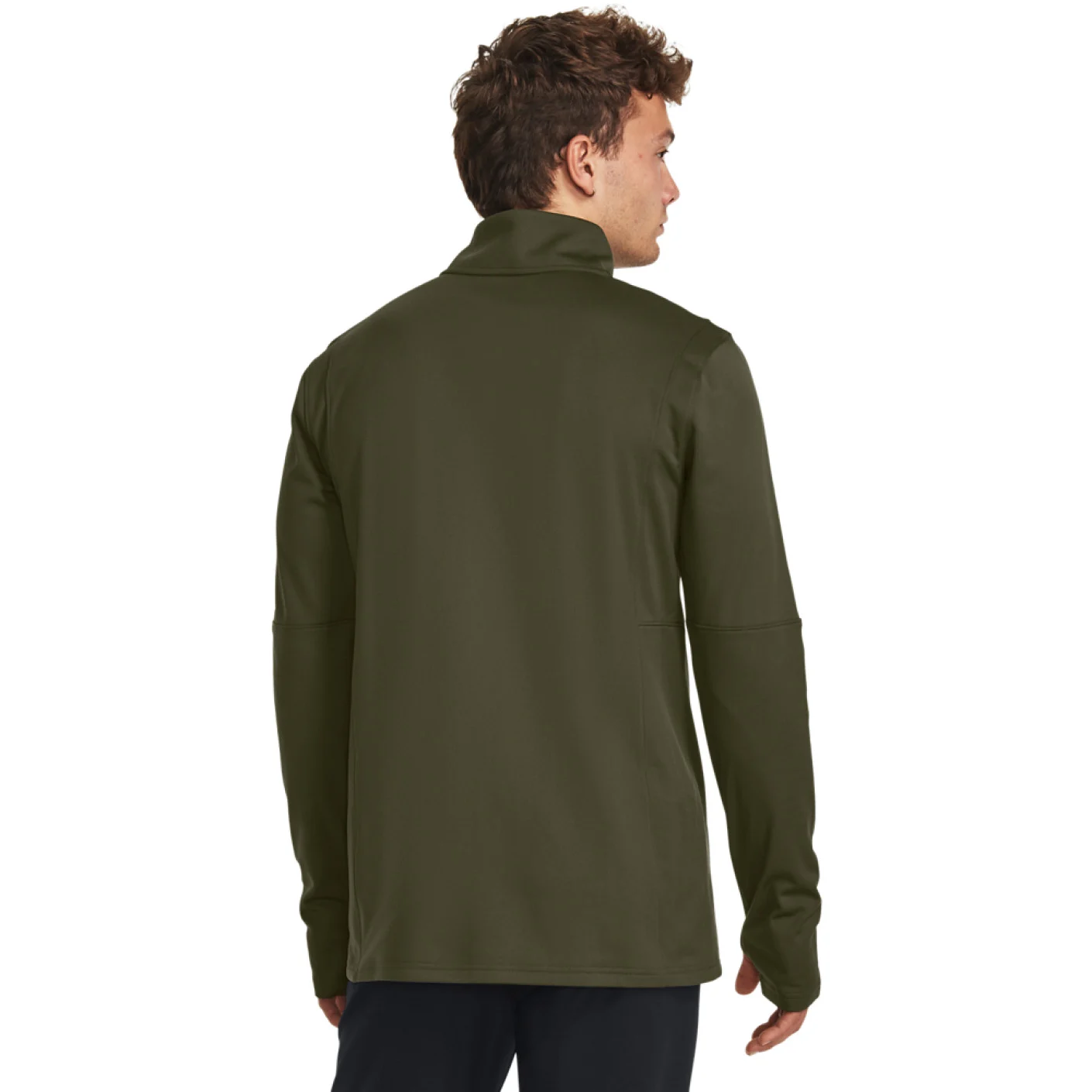Under Armour Challenger Trainingstrui 1/4-Zip Olijfgroen Wit