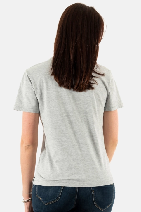 tee shirt only pink grey melange