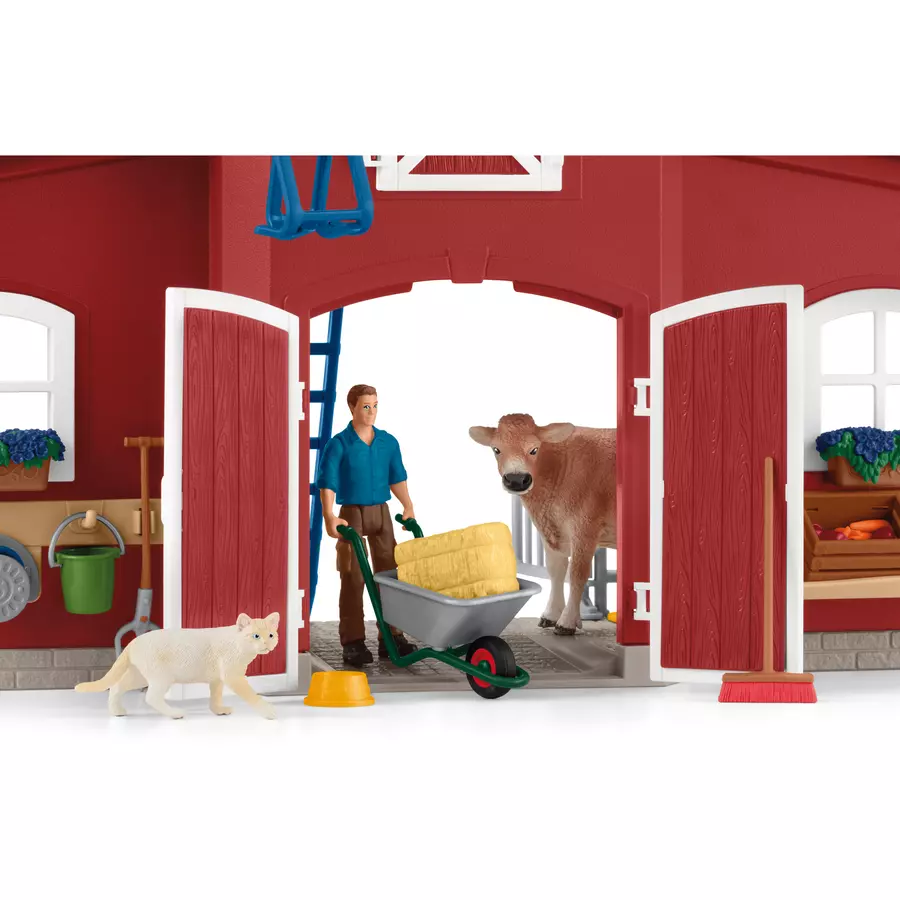 schleich® Farm World Große Farm mit Tieren und Zubehör 42606