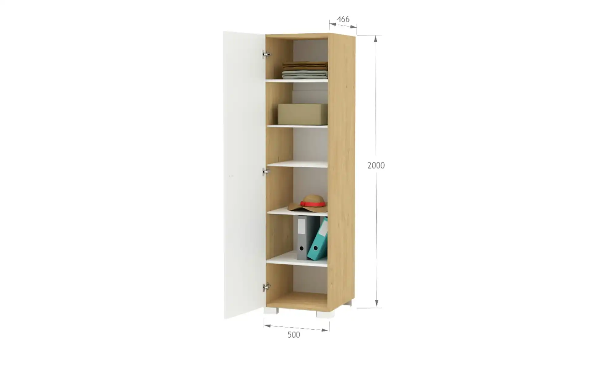 Kleiderschrank Uni Oak