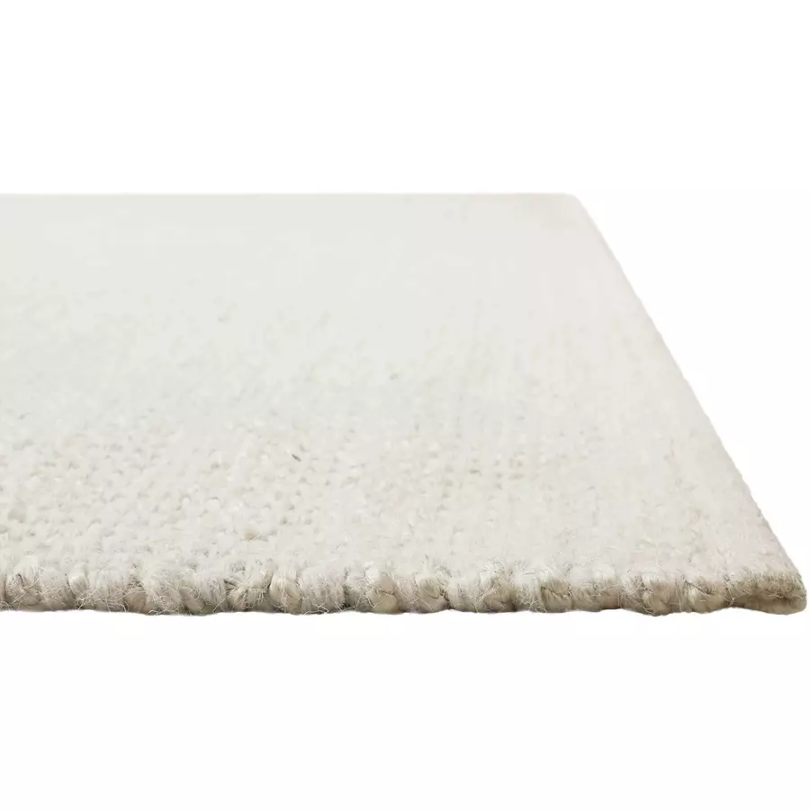 Green Looop Handweb-Teppich Toulouse creme