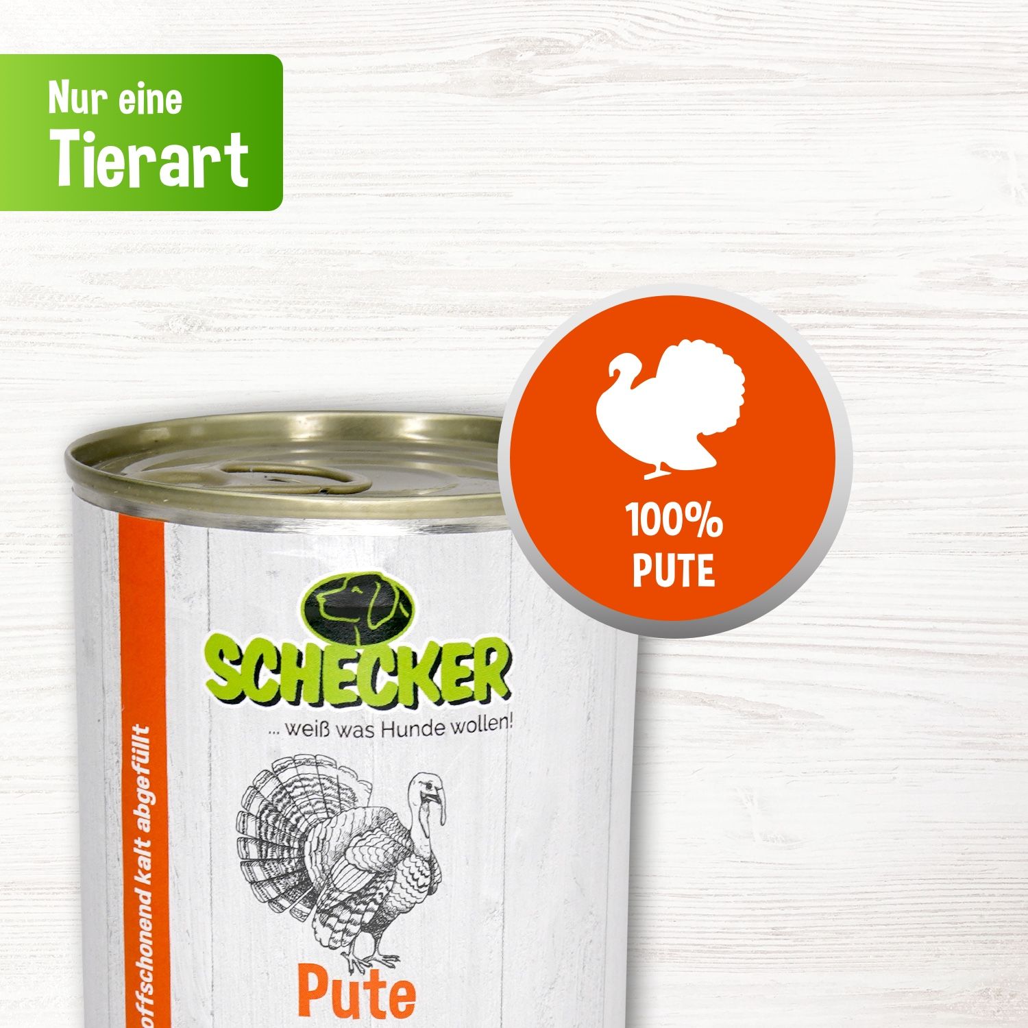Schecker Nassfutter - Pute PUR