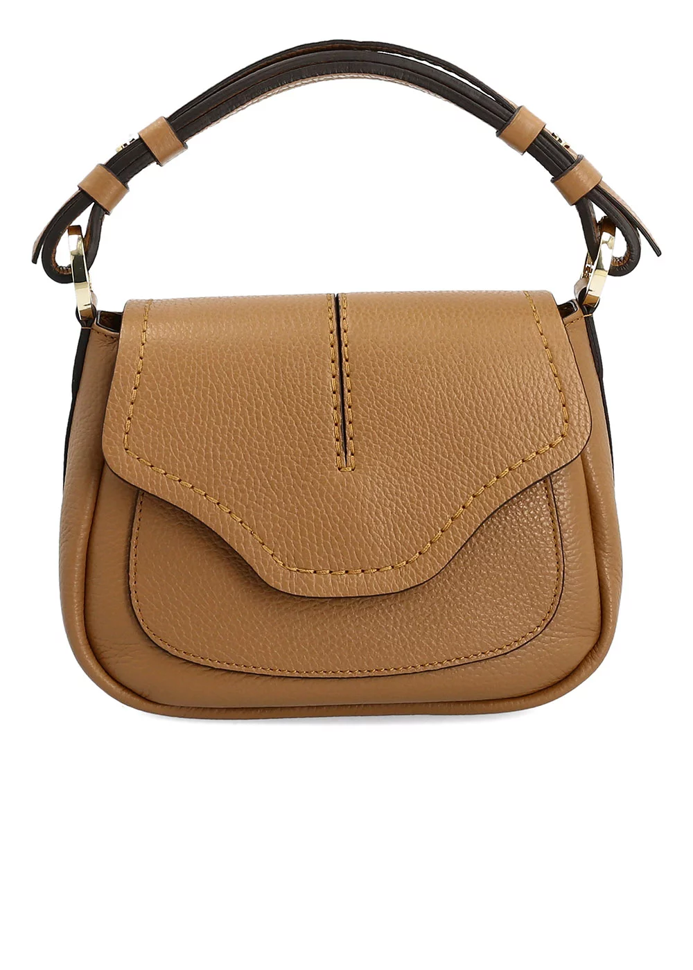 BESACE BEATRIX CUIR CAMEL