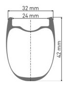 Roue Avant DT Swiss HGC 1400 Spline 42 Disc 650 | Boost 12x110mm | Centerlock