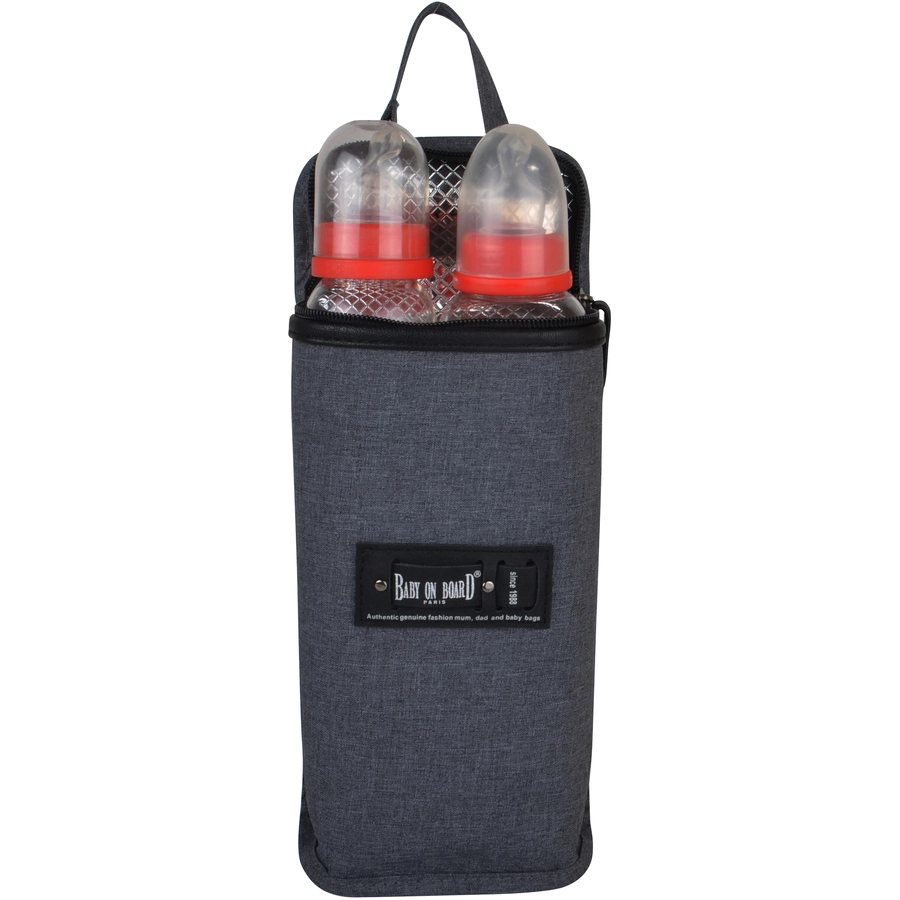 BABY ON BOARD Wickeltasche Daily Smoke Grau
