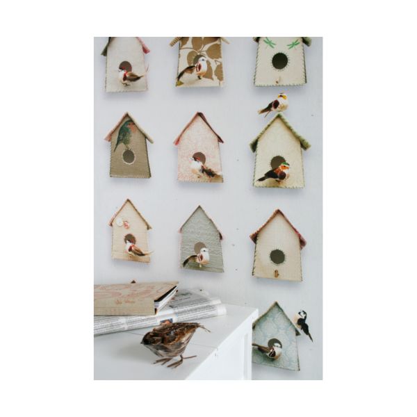 Studio Ditte Behang Vogelhuisjes Pastel