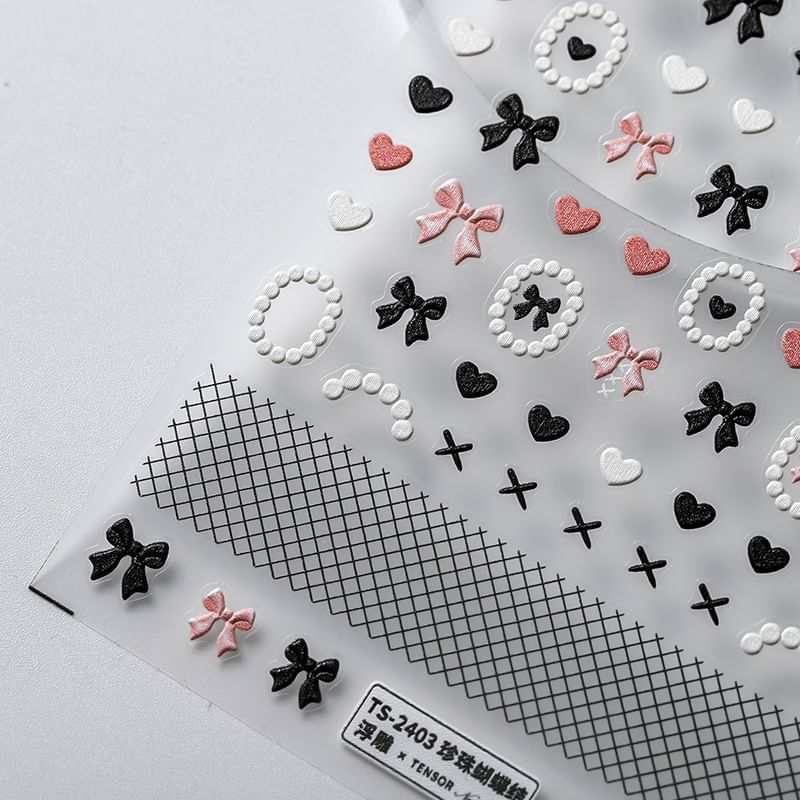 MAGICO - Nagelstickers met hart en strik