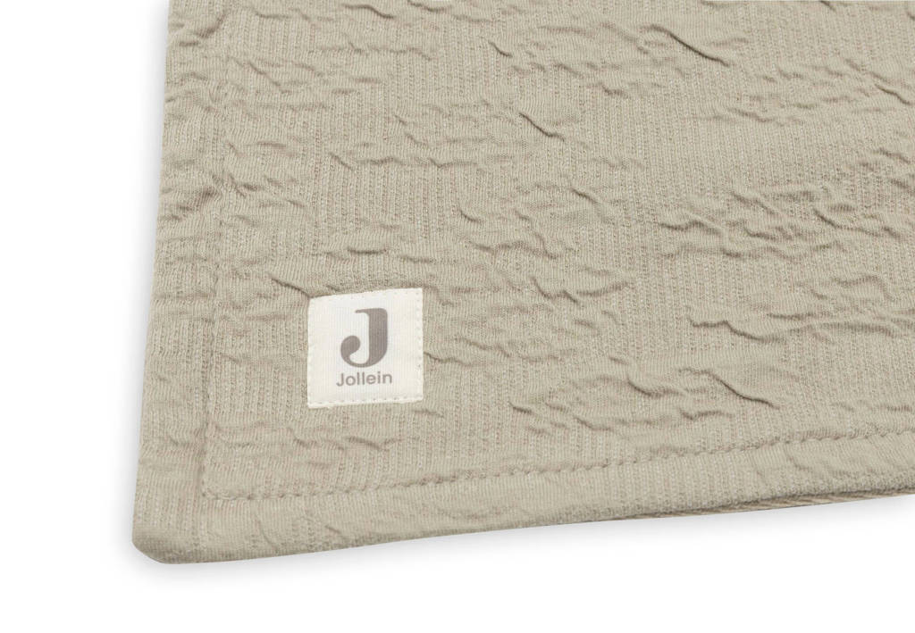 baby wiegdeken 75x100cm Soft Waves - Olive Green/Velvet