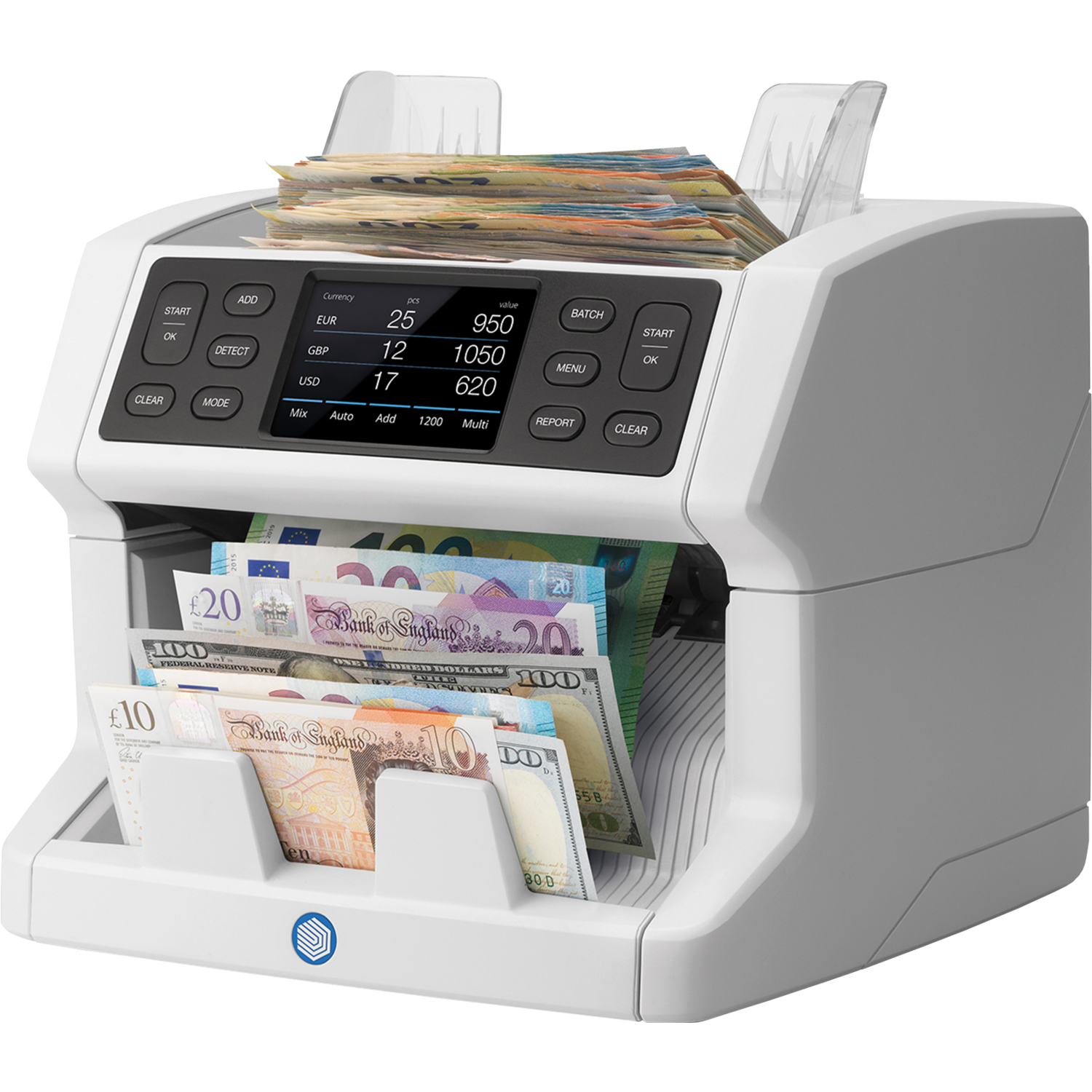 Safescan® Biljettelmachine, type: 2865-S, Metaal, grijs