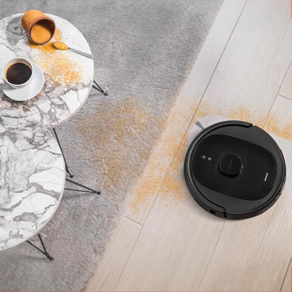 Cecotec Robot Aspirador con Navegacin Lser y Base Autovaciado Conga 8290 Immortal Ultra Power Home Genesis T