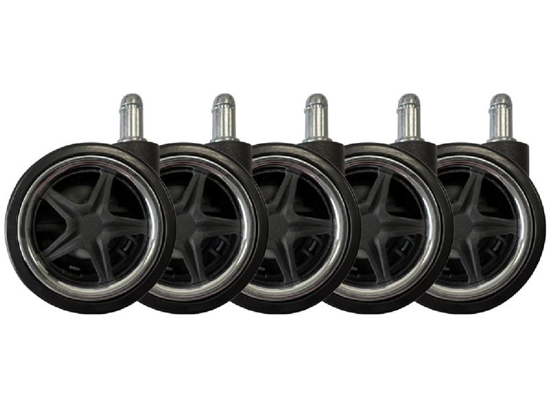 LC-Power Rollen LC-CASTERS-DRIFT 5er Set Chrom Gaming-Rollenset