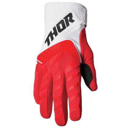 Gants cross Thor SPECTRUM RED WHITE ENFANT - Rouge