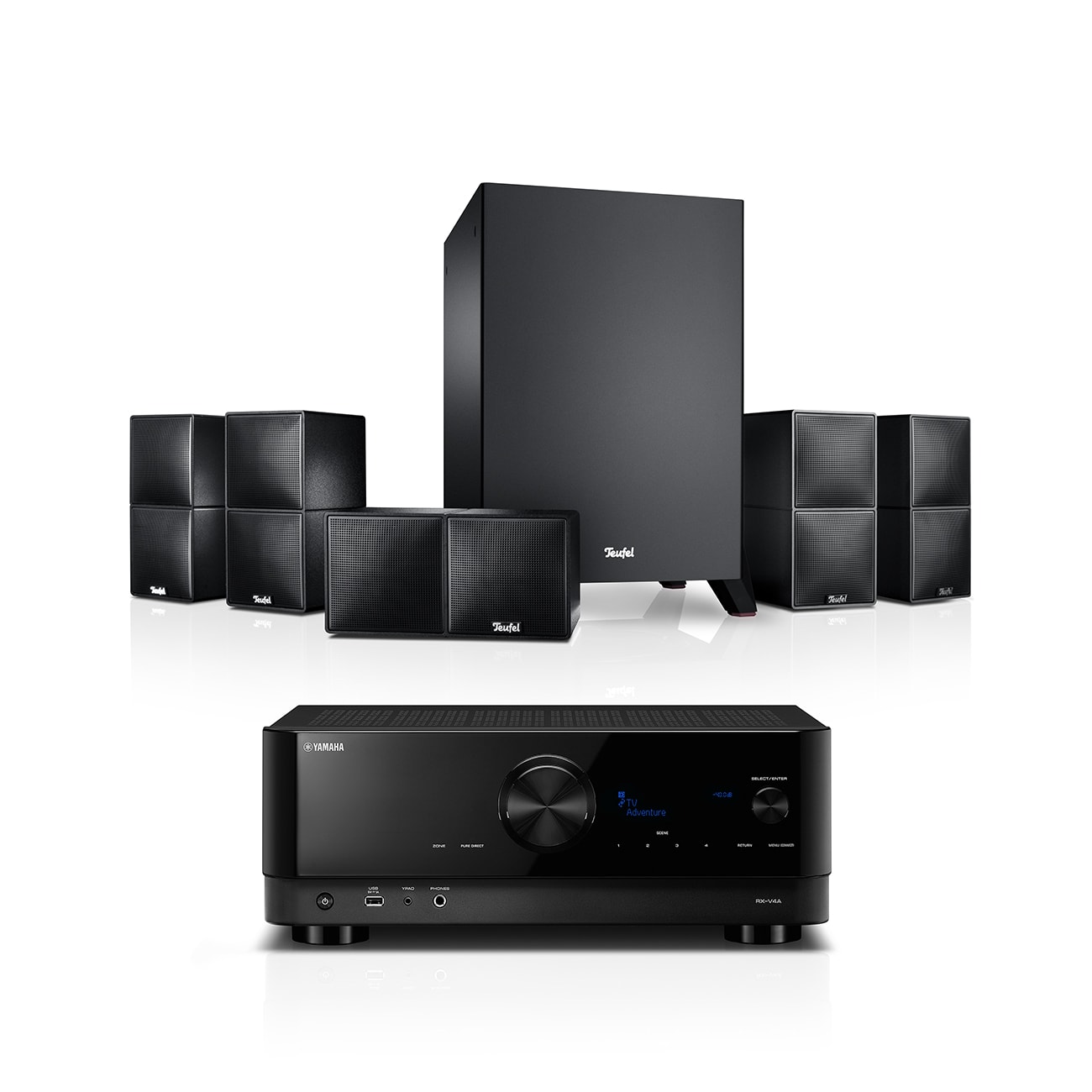 CUBYCON + Yamaha RX-V4A 