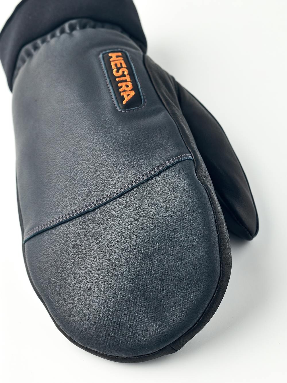 Army Leather Wool Terry Mitt Grey