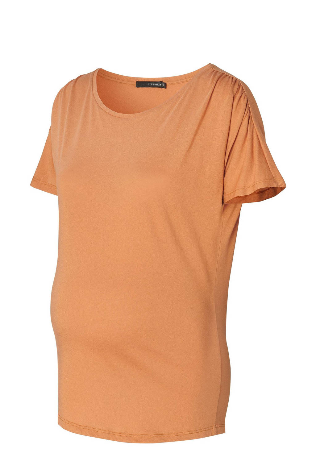 Supermom zwangerschapsshirt Hughes bruin