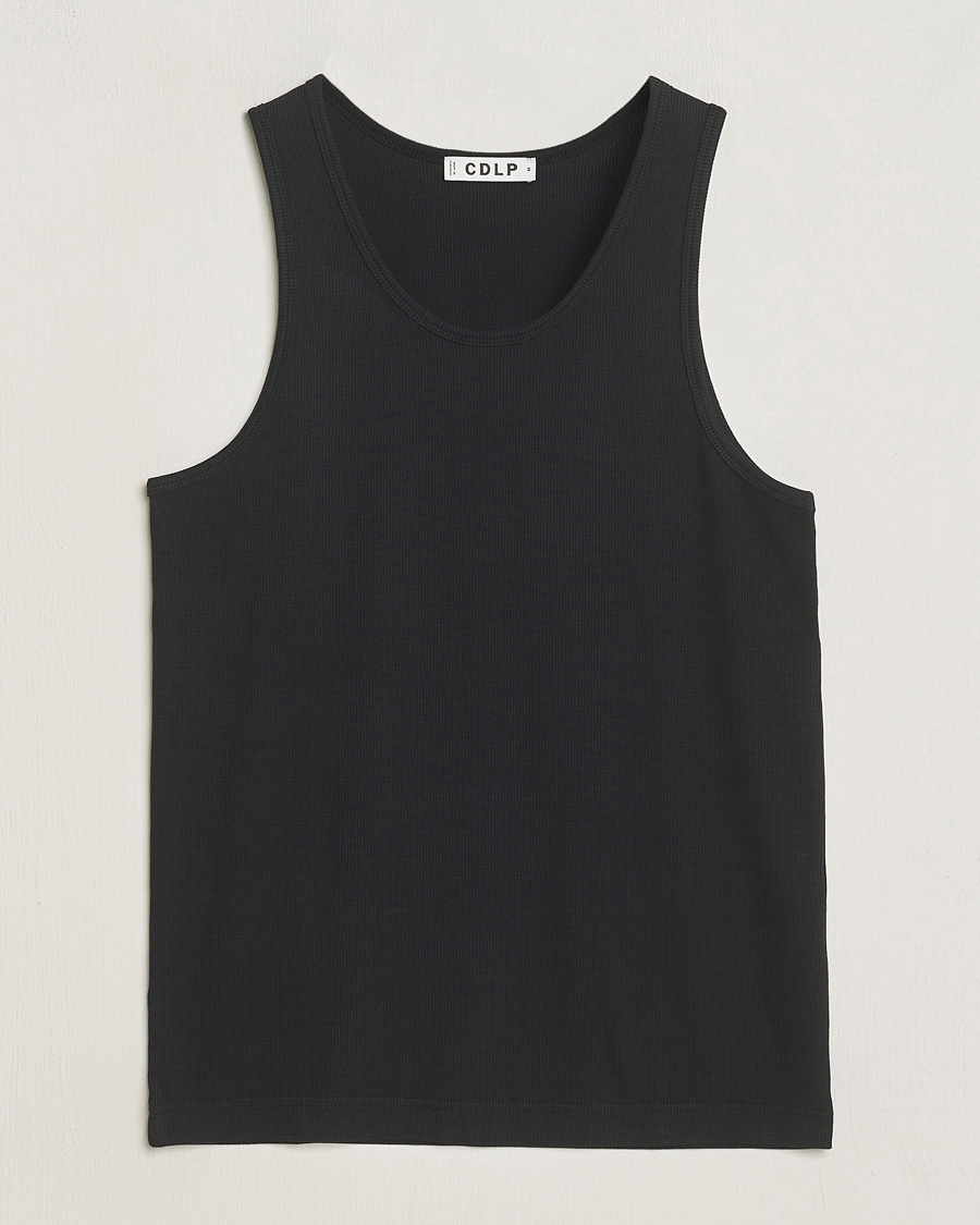 CDLP Rib Tank Top Off Black