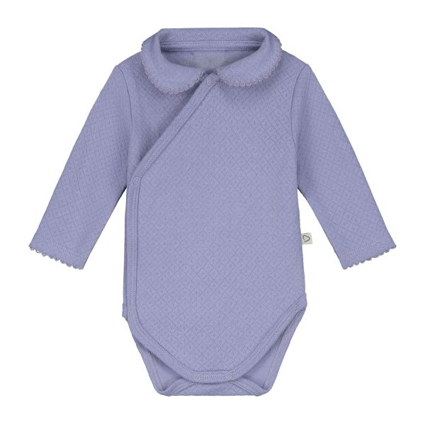 Mats & Merthe Charlotte Overslagromper Korte Mouw Off White 1 Mnd