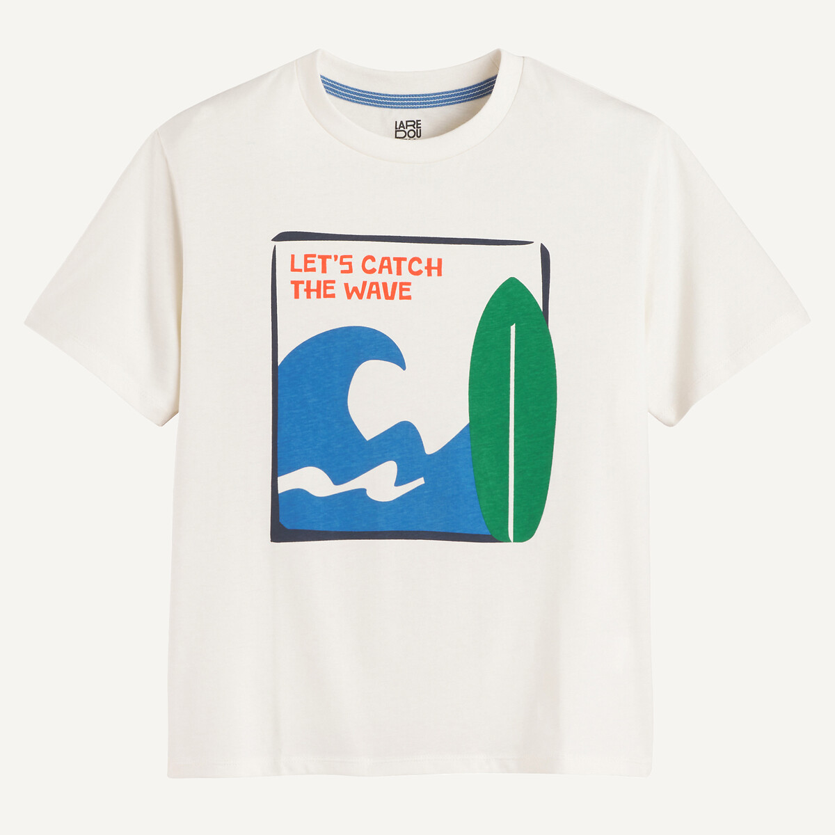 COLEÇÕES LA REDOUTE<br>Camiseta de manga curta oversized estampada