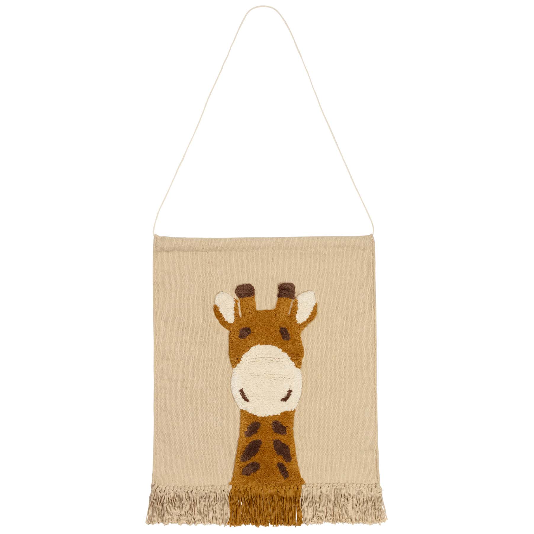 Prénatal wandtapijt giraf beige