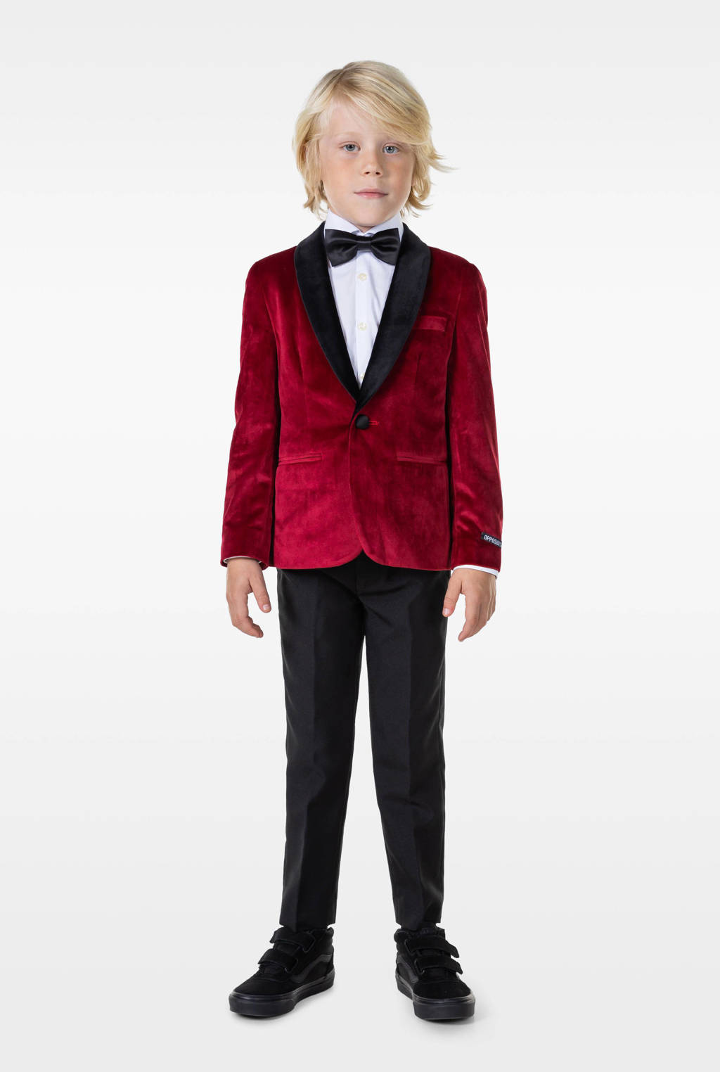 OppoSuits colbert Dinner Jacket rood/zwart