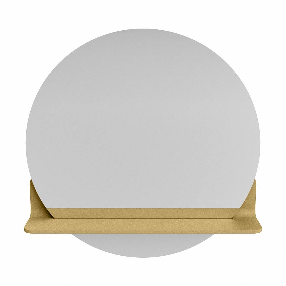 Mondiaz Spot spiegel rond Ø60cm met planchet oro
