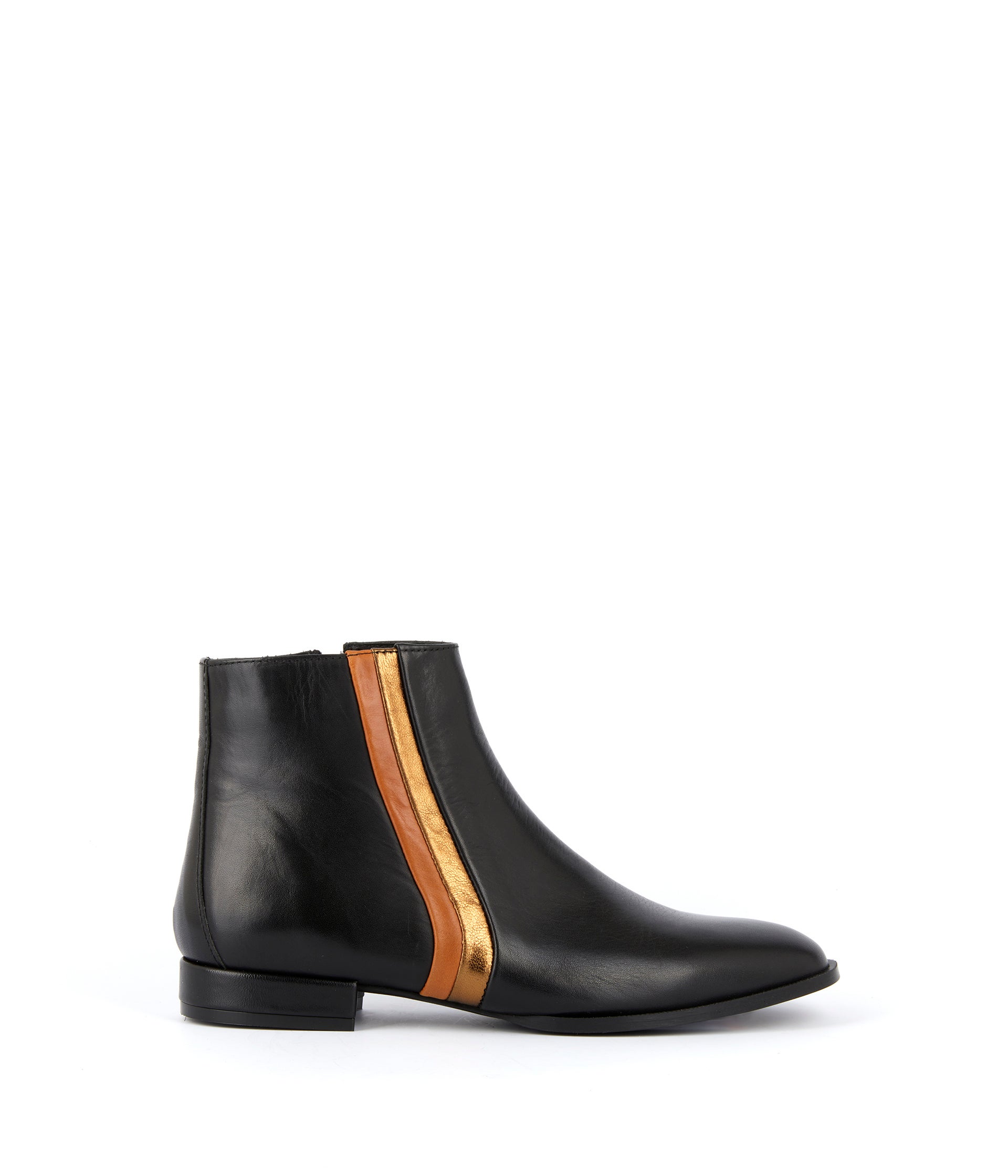 Boots lignes bicolores Jean