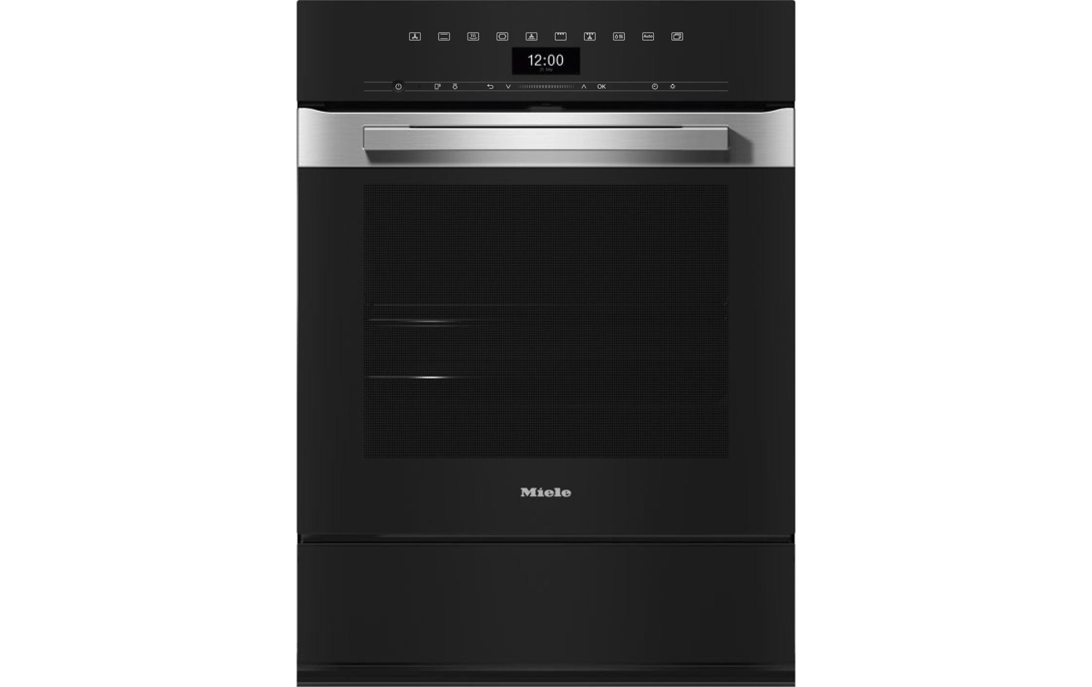 Einbaudampfbackofen DGC 7450-55 Schwarz A+<br>Dampfgarer zum Dampfgaren, Backen, Braten mit Vernetzung, TasteControl und LED-Beleuchtung
