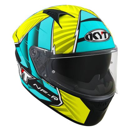 Casque KYT NF-R - XAVI FORES 2021 REPLICA ORIGINAL MATT - Jaune / Vert