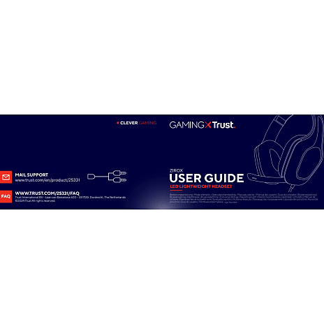 Trust GXT 416 Zirox LED gaming headset