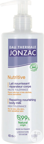 Jonzac Eau Thermale  Nutritive Lait Nourrissant Réparateur Corps Flacon Pompe 400ml