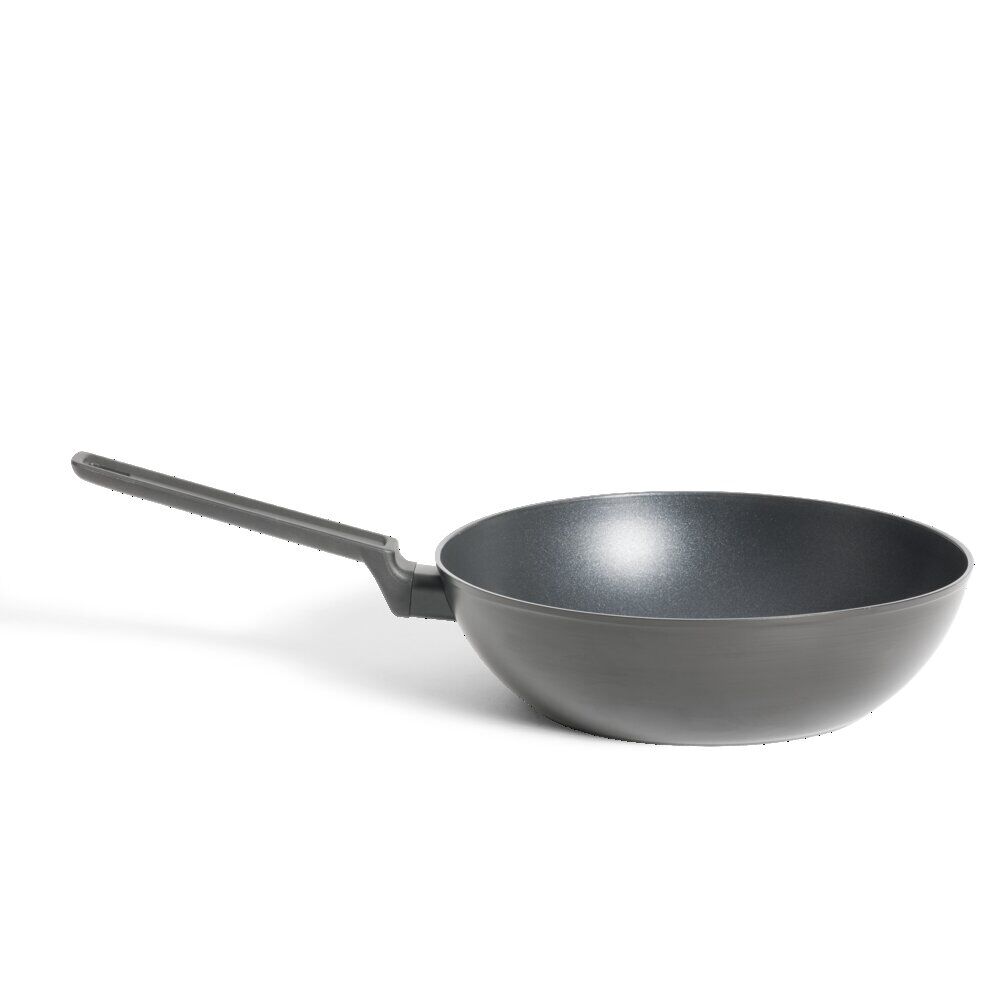 Wok tous feux dont induction avec couvercle Ø28cm